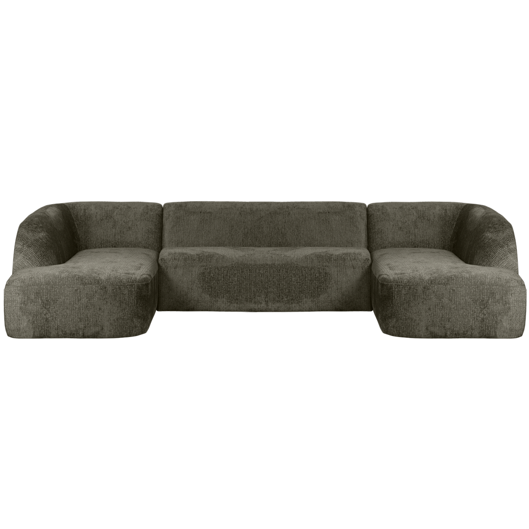 WOOOD Sloping Velvet U-bank