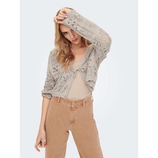 ONLY Beach Life Cardigan, Pumice Stone, XL