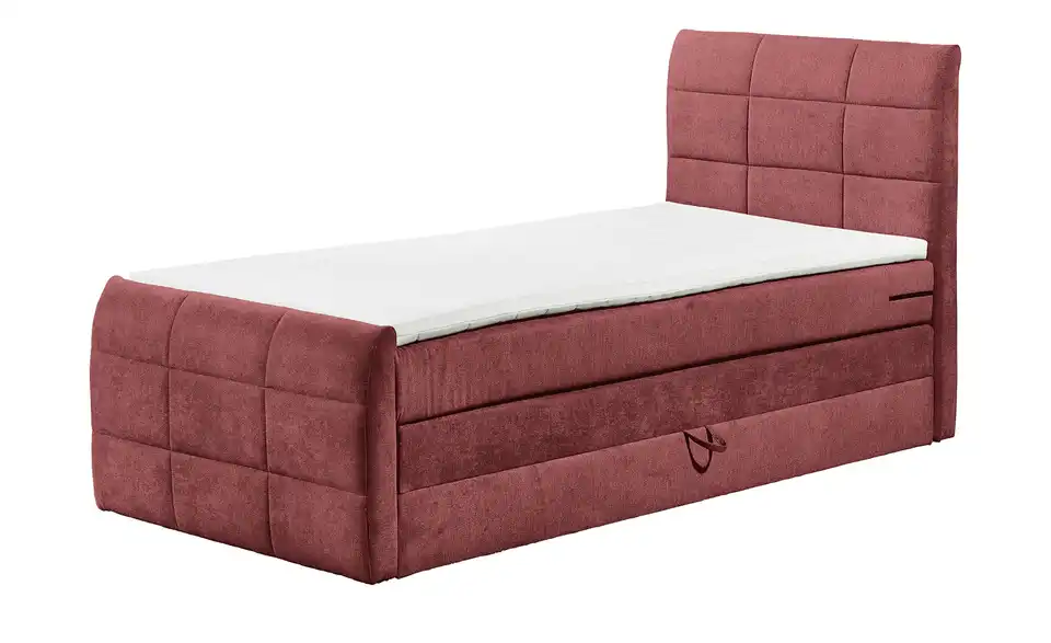 Boxspringbett Kuba 3 Rot 120 cm