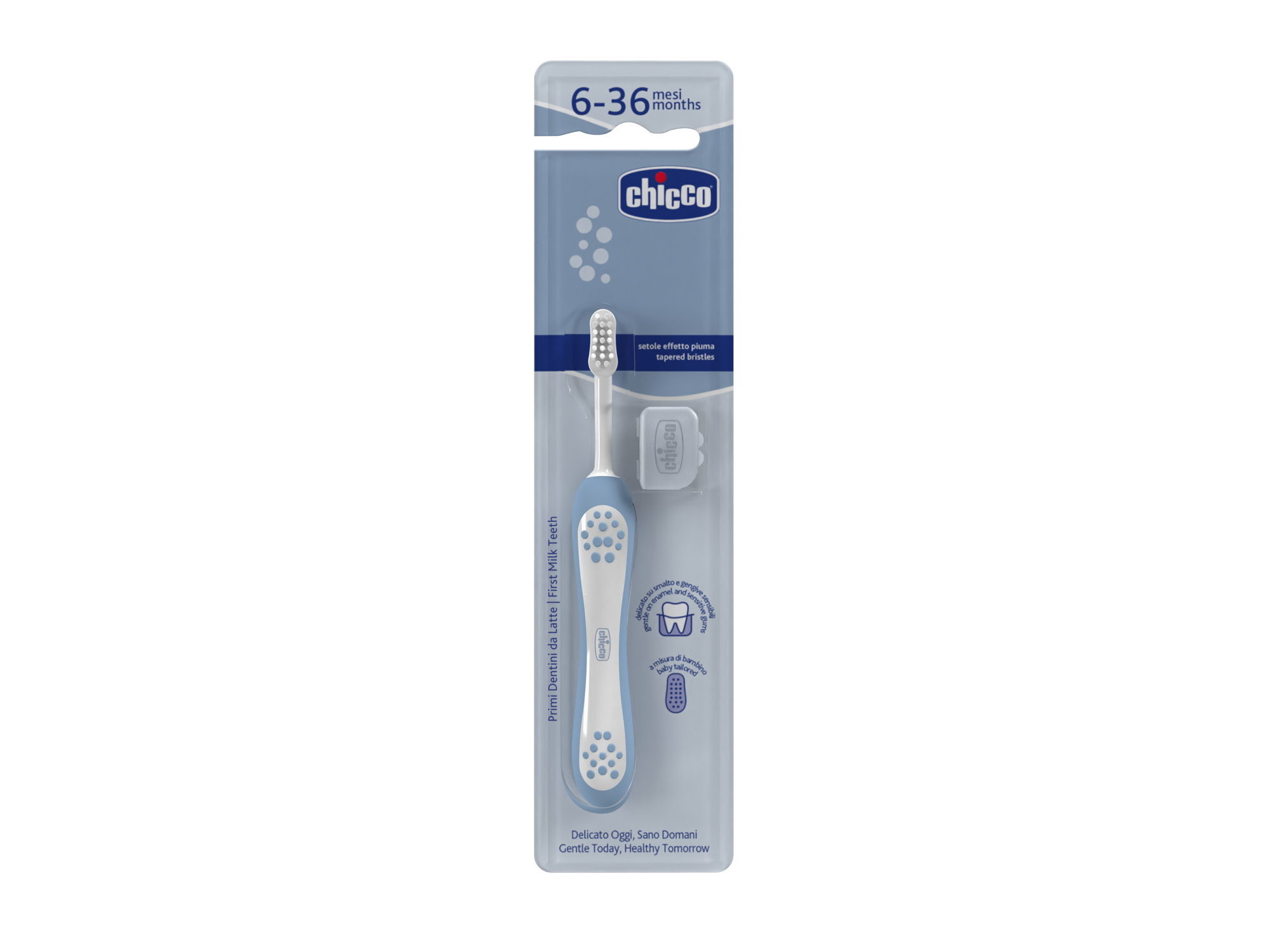 ESCOVA CHICCO DENTES AZUL 6M