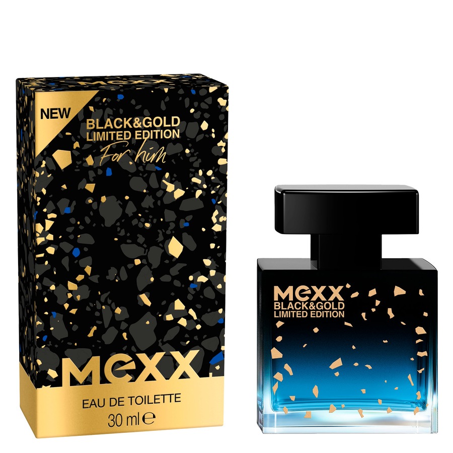 Mexx Black & Gold For Men Eau De Toilette Limited Edition 30ml