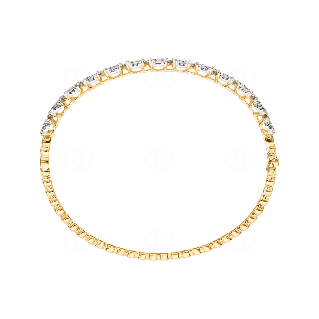 3.00 Karat Diamantarmreif 750/18 K Gelbgold
