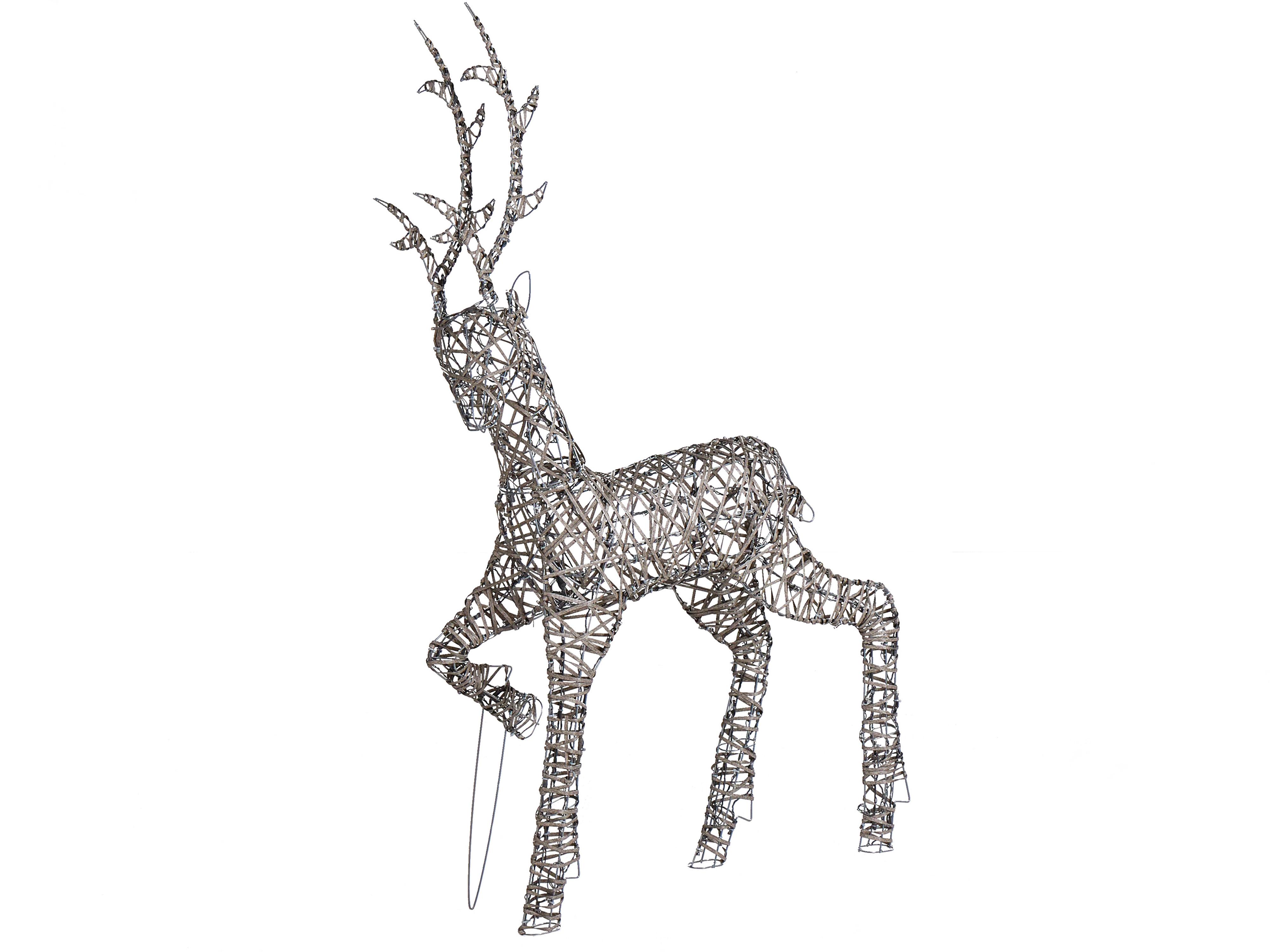 Buitendecoratie LED HUSAVIK Rendier 140 cm Zilver