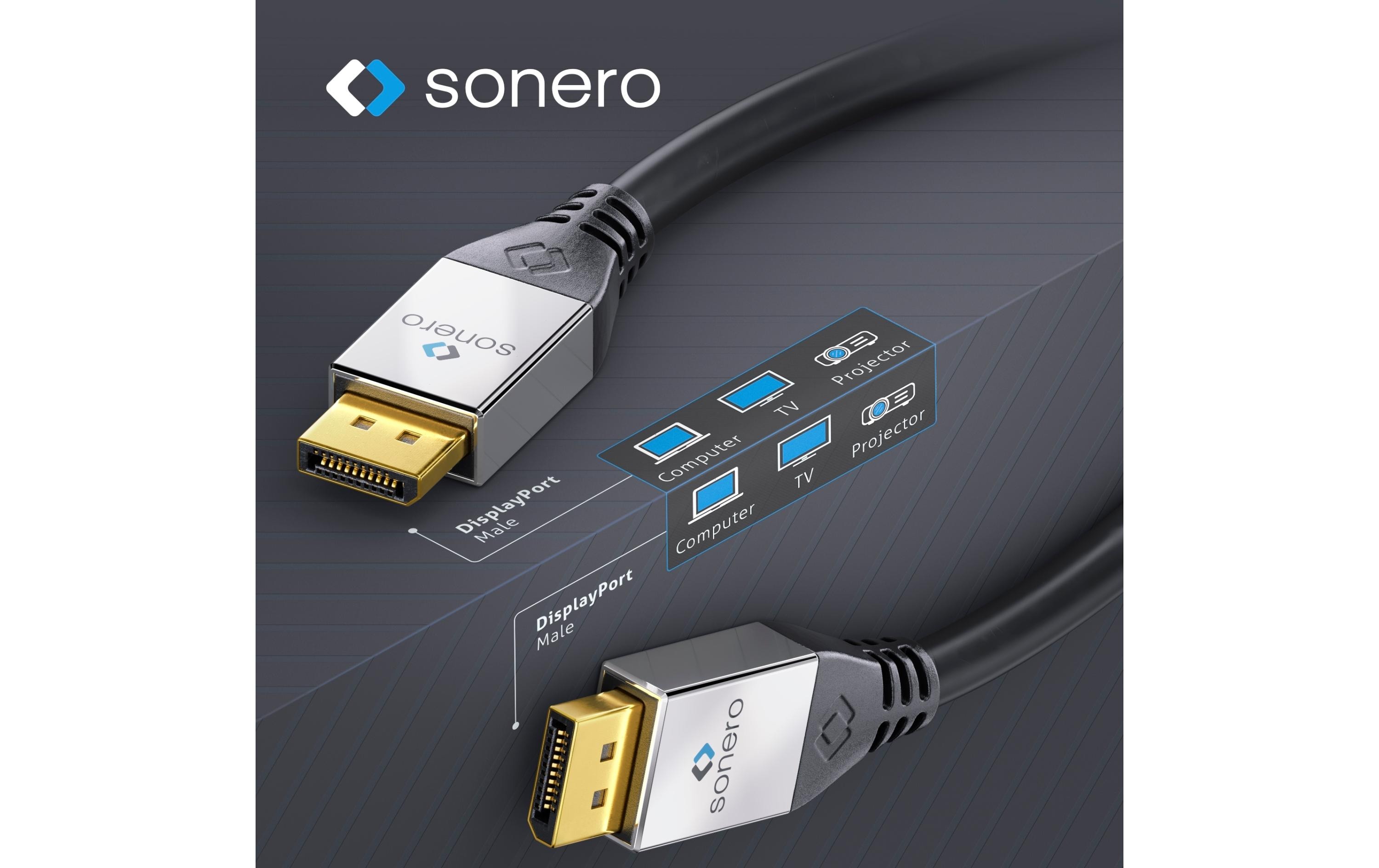 Kabel DisplayPort - DisplayPort, 5 mSonero DisplayPort Kabel