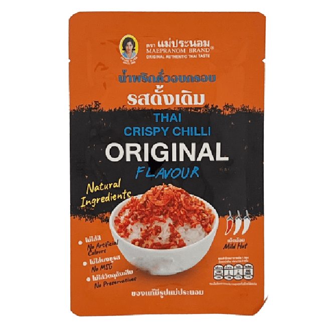 Maepranom Thaise Knapperige Chili Originele Smaak 20g