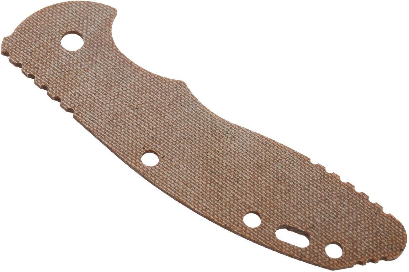 Rick Hinderer XM18 3,5” greepschaal, Natural Canvas Micarta