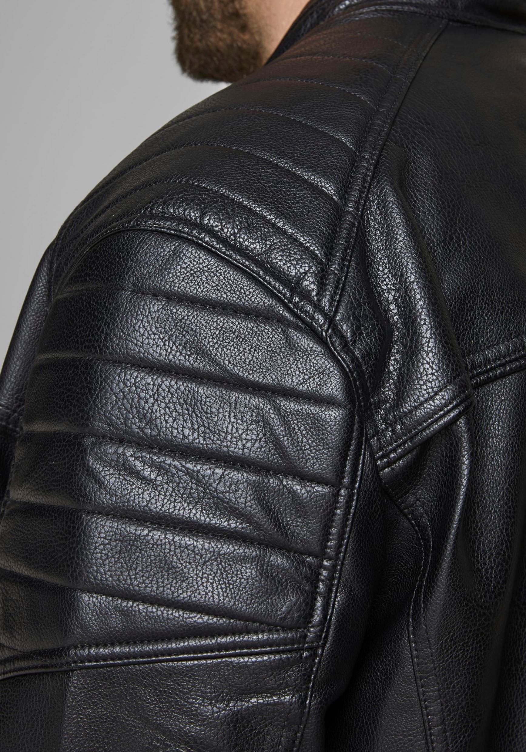Jack & Jones PlusSize Bikerjacke »ROCKY JACKET« bis Grösse 6XL