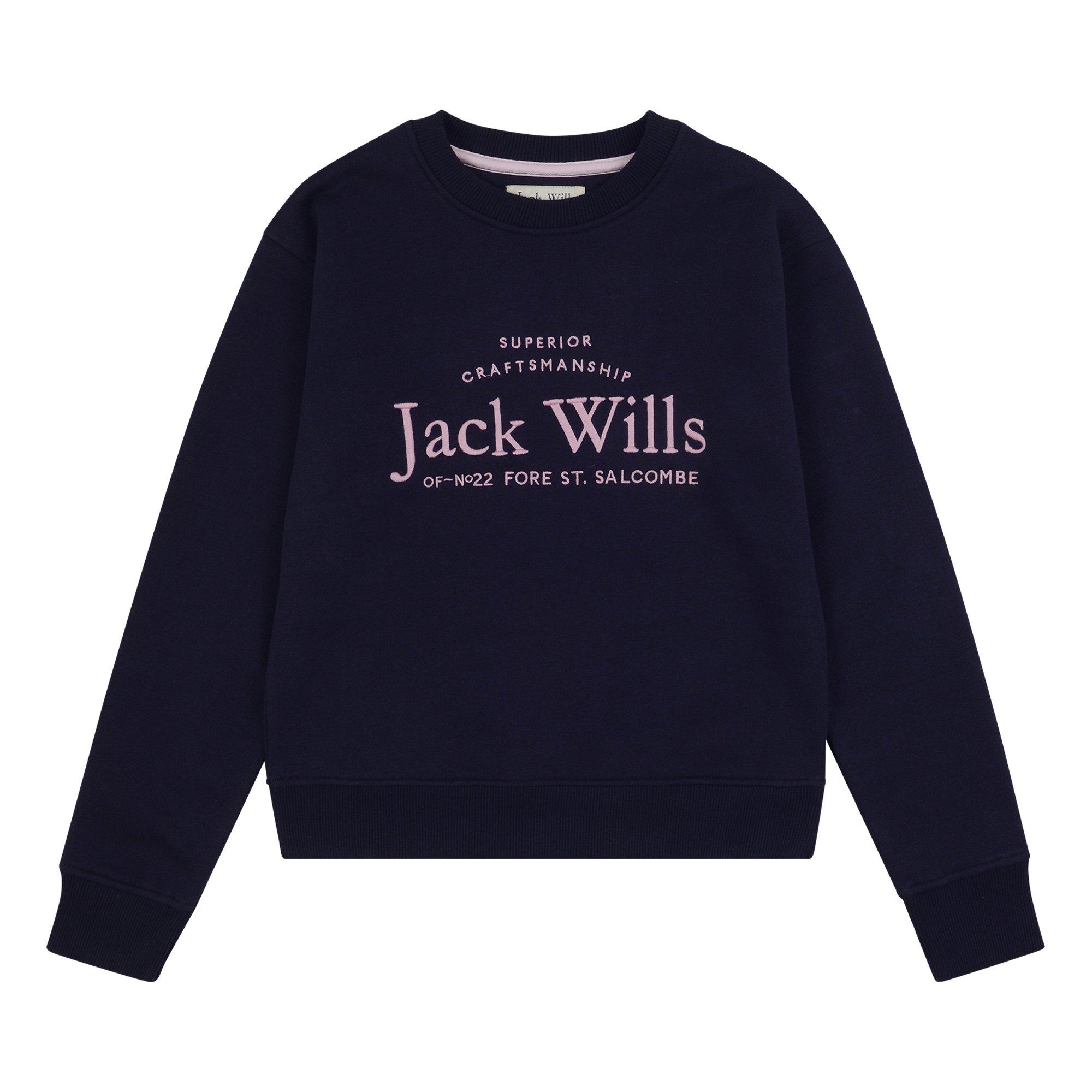 Jack Wills Kids Girls Script Crew Neck Sweatshirt