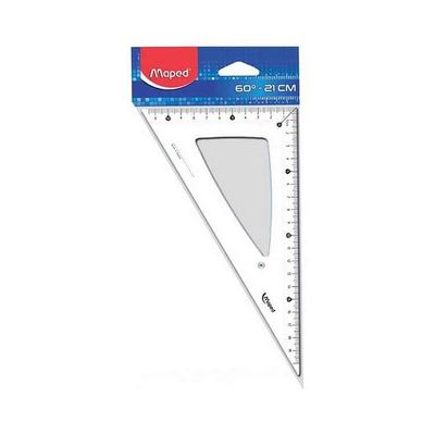 Maped - équerre en plastique - 21 cm - Angle 60°