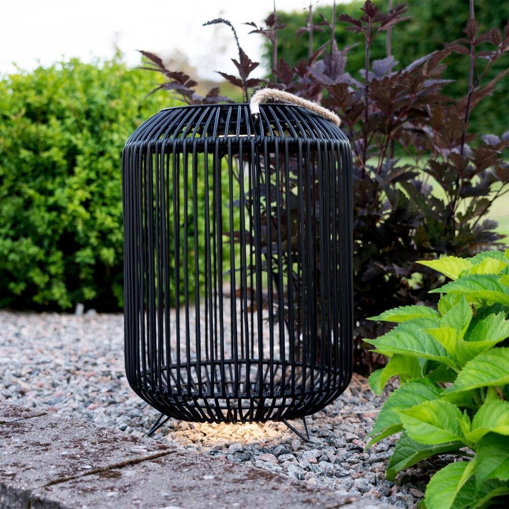 LED Solar Vloerlamp Sunlight in Zwart 0,75W IP44 met Schemersensor
