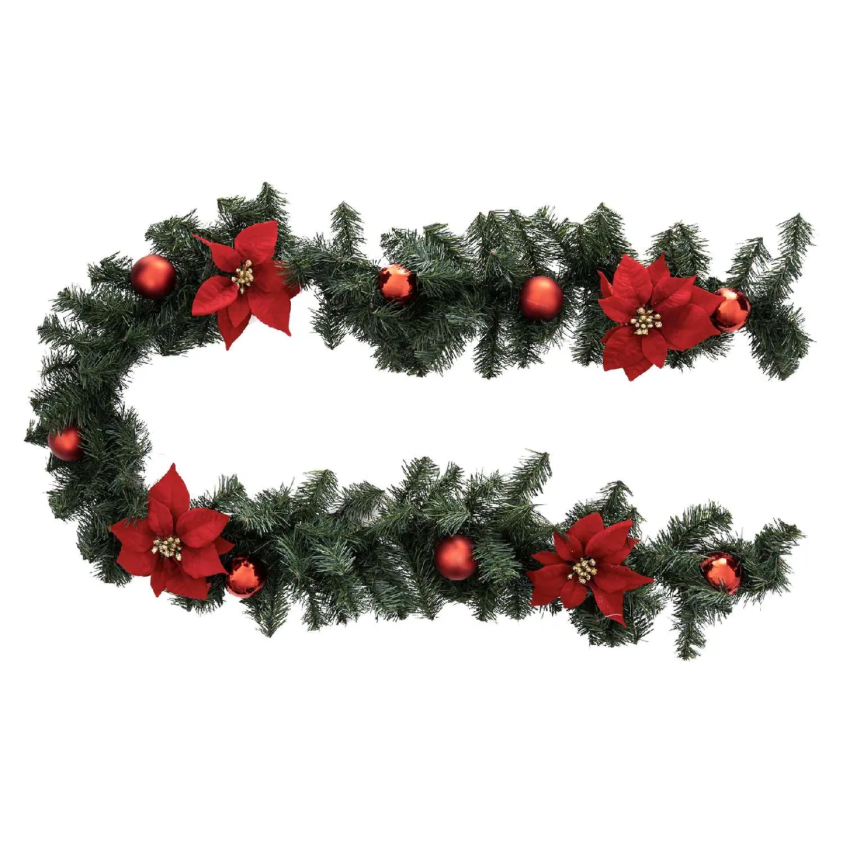 Atmosphera, Createur D'Interieur Atmosphera Guirlande de Noël Poinsettia