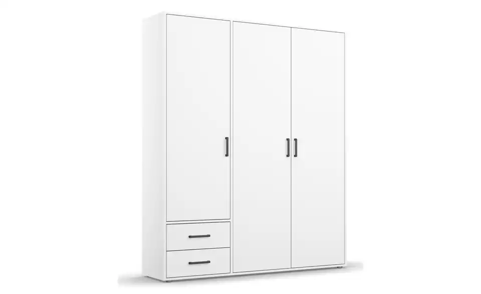 Drehtürenschrank ohne Absetzung 140 cm 3 Stück