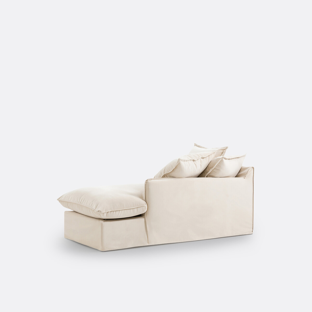 LA REDOUTE INTERIEURS<br>Cadeira de veludo, à direita, Odna