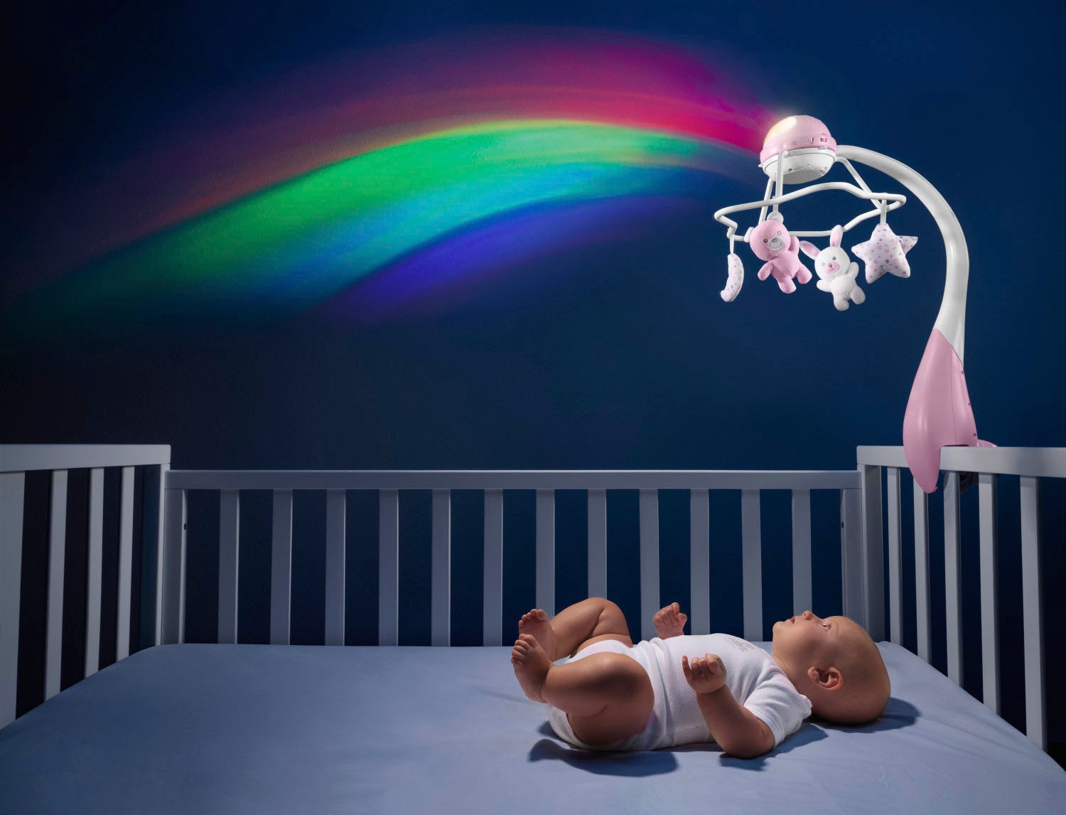 Chicco Mobile »3in1, rosa« mit Regenbgenprojektion