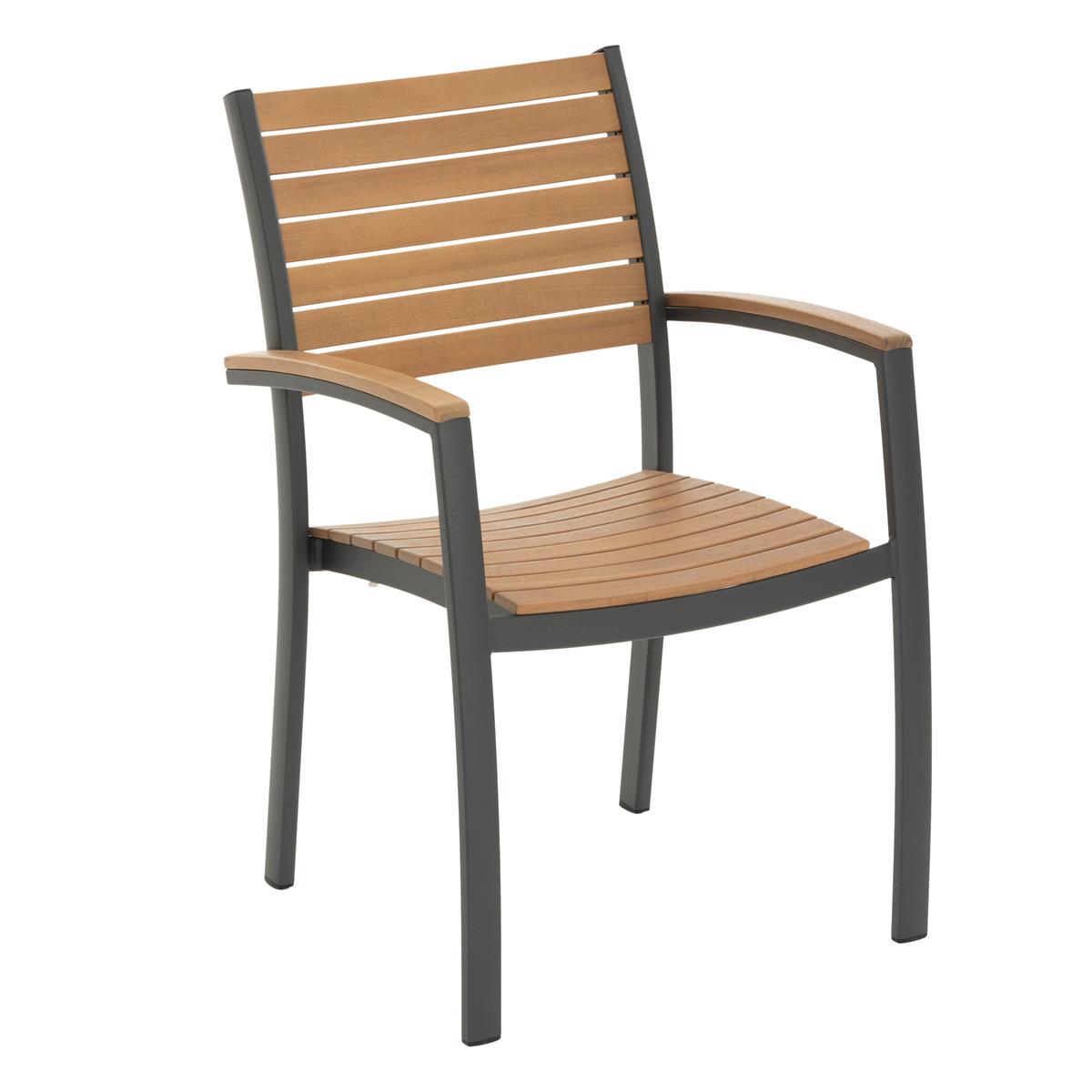 FAUTEUIL REPAS ACORDIA EUCALYPTUS GRAPHITE