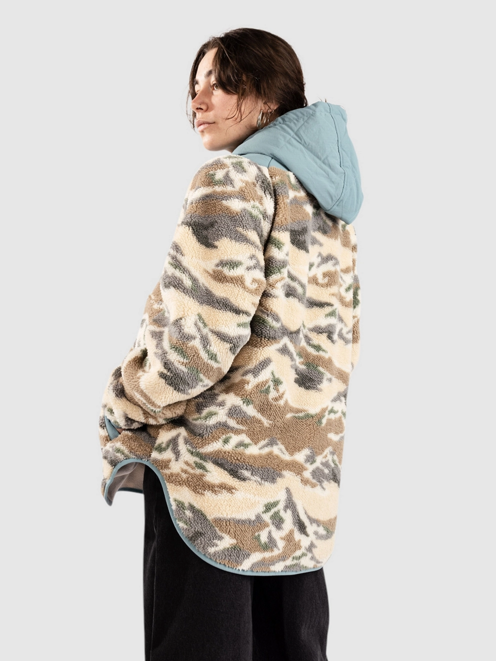 Passenger Beaumont Recylced Sherpa Jacket mount scenic oatmeal