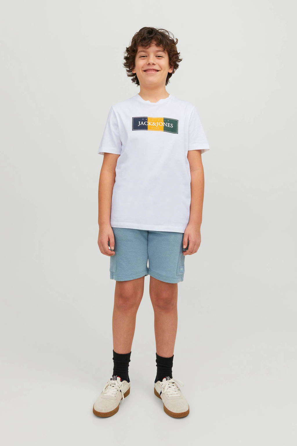 JACK & JONES T-shirt JORCODYY met printopdruk wit