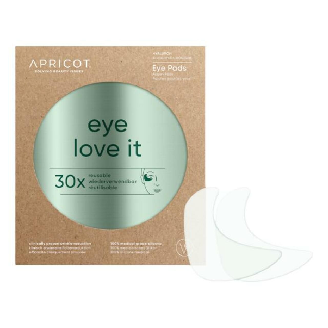 APRICOT Augen-Schläfen Pads mit Hyaluron für Hautstraffung