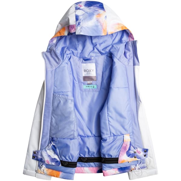 Veste de ski ROXY JETTY GIRL JK SNJT BRIGHT WHITE PANSY PANSY RG