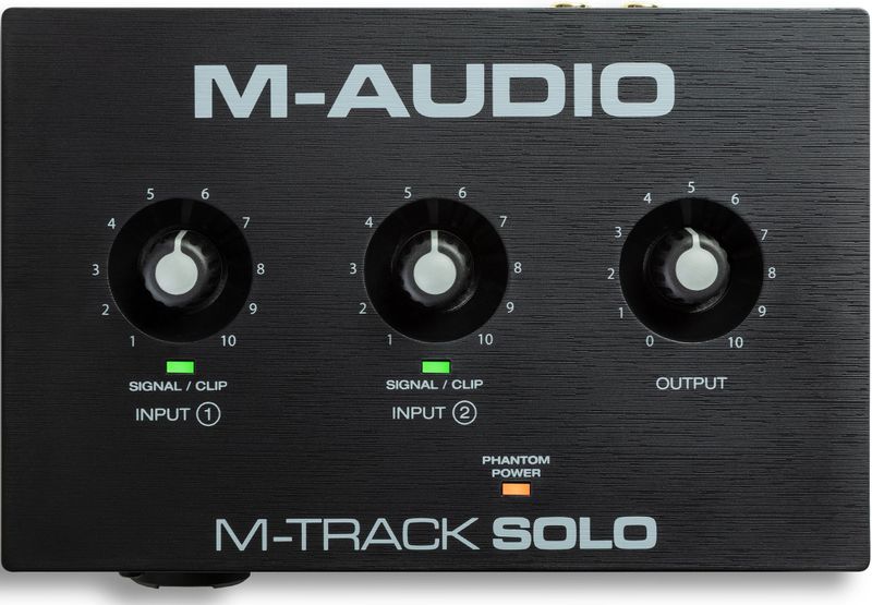 M-AUDIO M-Track Solo USB Audio-interface - Zwart