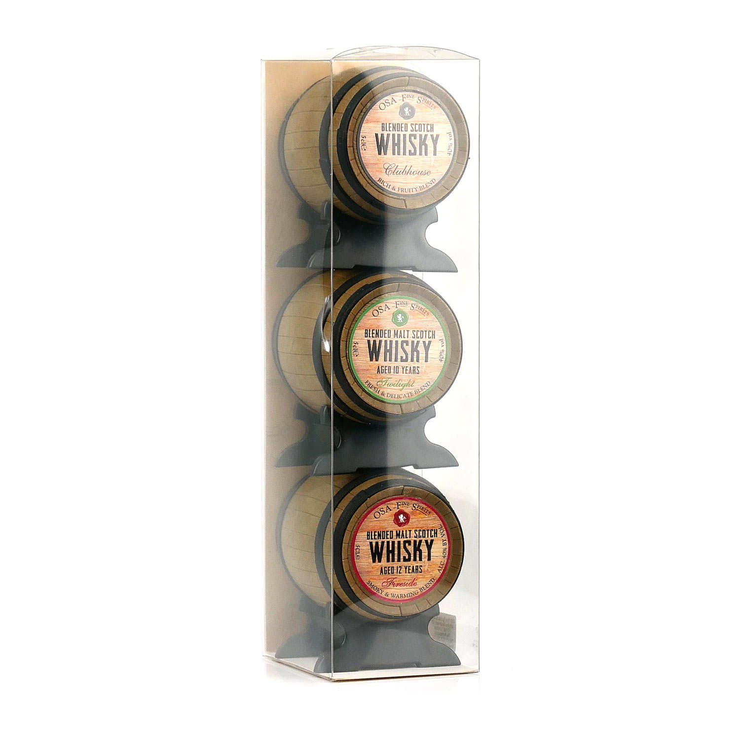 Coffret 3 mignonnettes de Old St Andrews Whisky Barrel