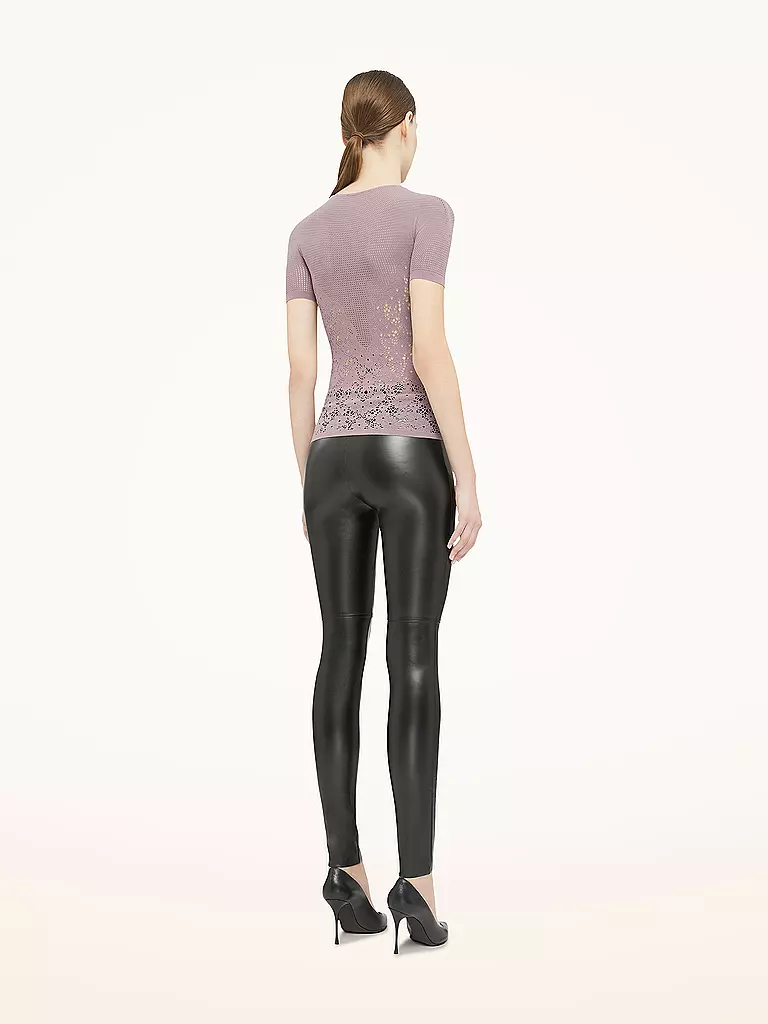 WOLFORD T-Shirt FLOWER LACE rosa