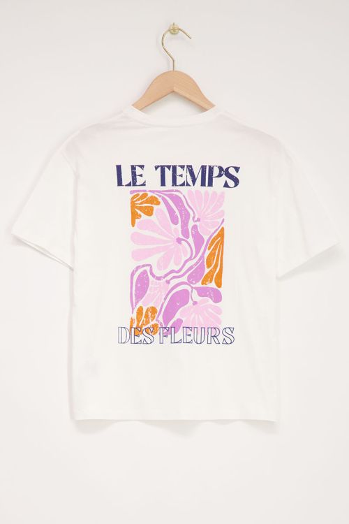 Wit T-shirt le temps