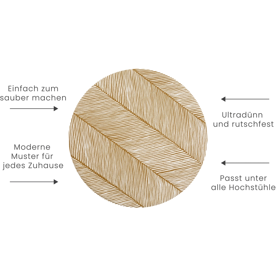 toddlekind Hochstuhlmatte Sandy Sand Castle 105 cm