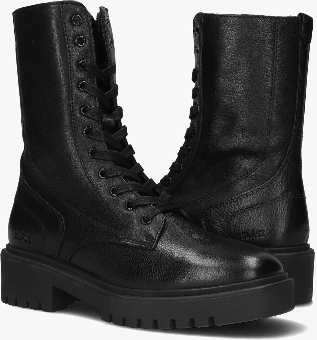 zwarte blasz veterboots p7337