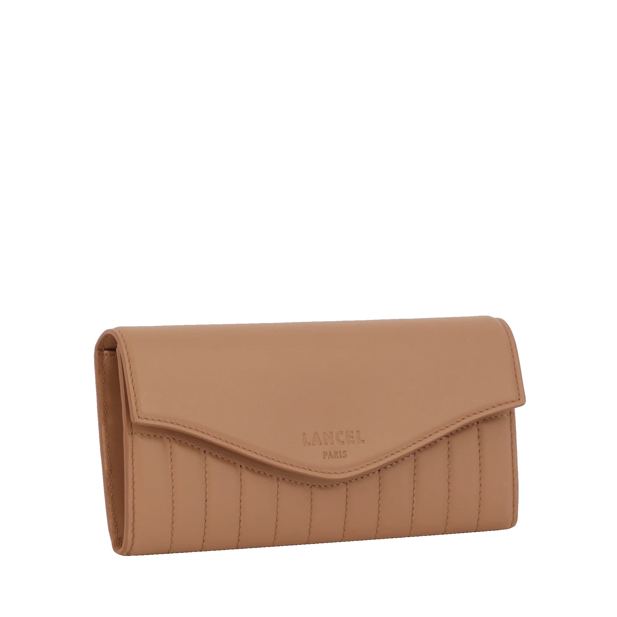 Portefeuille slim rabat Rodéo de Lancel-Granit