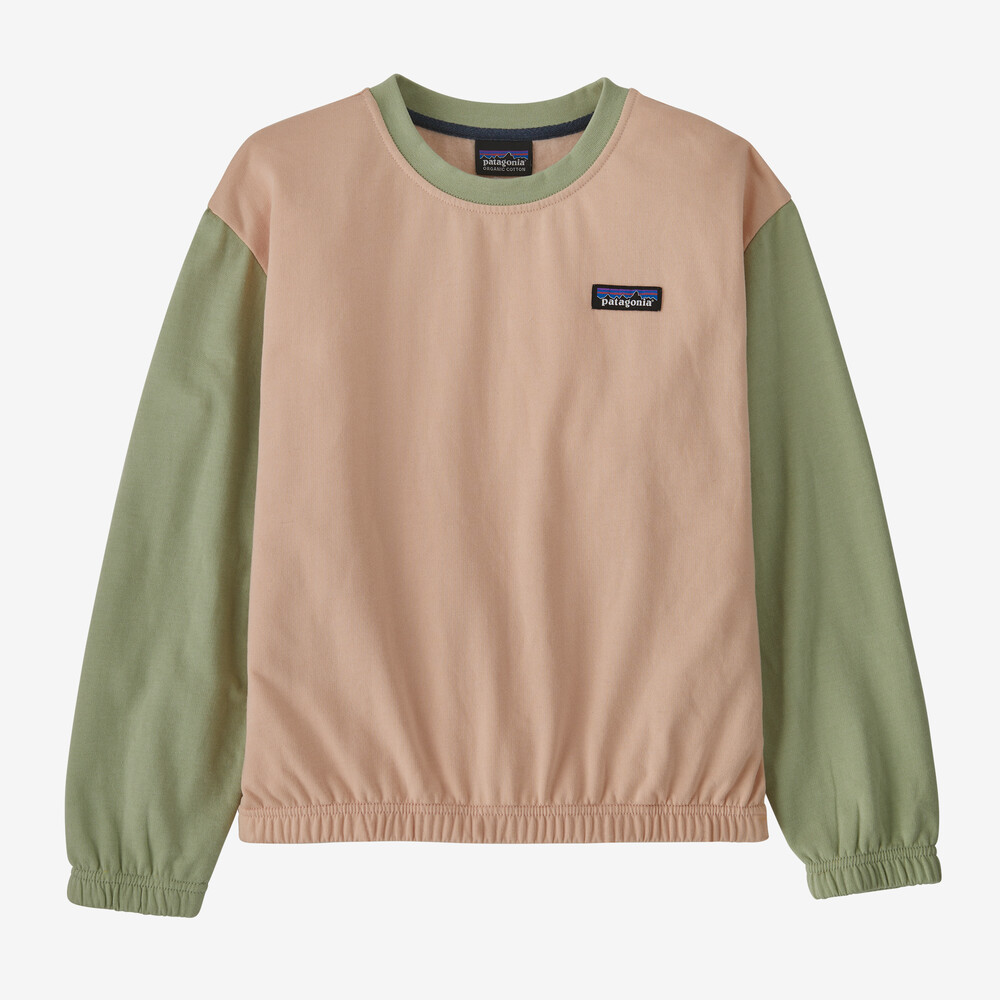 Leichtes Sweatshirt aus Bio-Baumwolle für Mädchen mit Rundhalsausschnitt