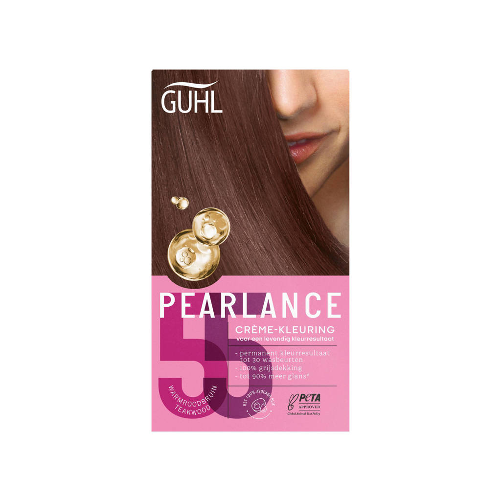 Pearlance Intensieve Crème haarkleuring -N55 Warmroodbruin Teakwood