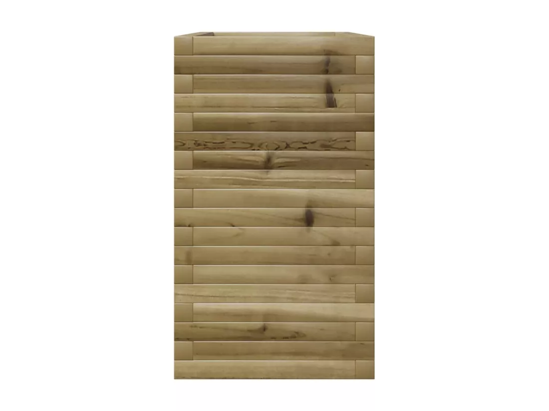 Jardinière bac lit surélevé bois marron 90 x 40 x 72.5 cm 02_0037997