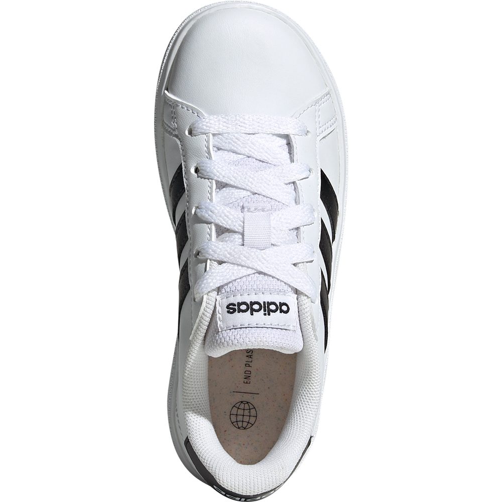 adidas Grand Court 2.0 Tennis Lace-Up Sneaker Kinder footwear white