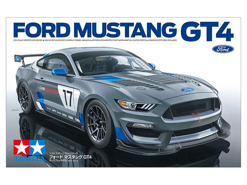 Tamiya Bausatz Ford Mustang GT4 1:24 Detailgetreuer Modellbausatz im Massstab 1:24