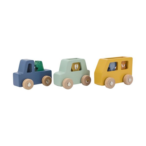 Trixie Houten Dierenauto Set