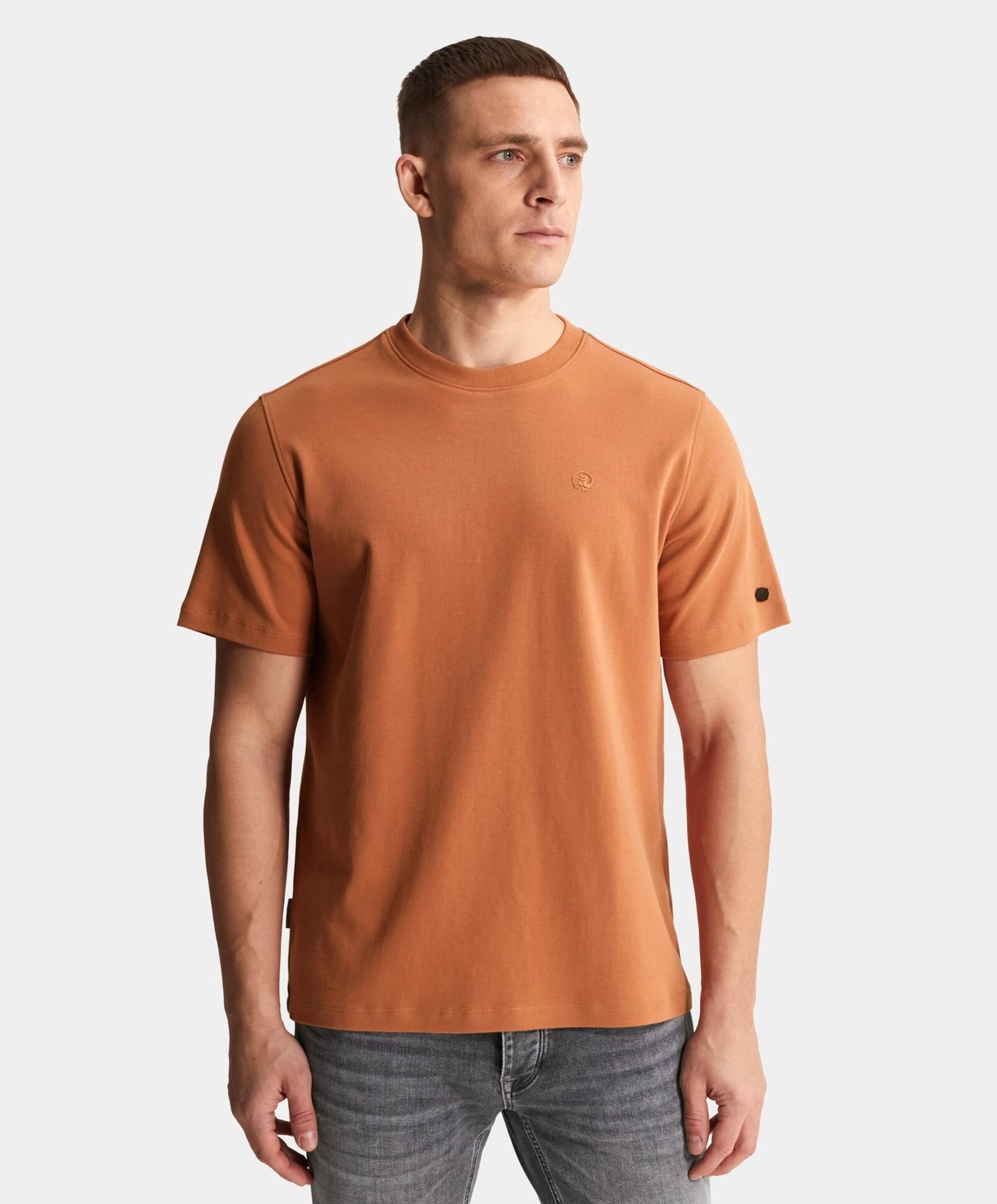Cast Iron Heren T-shirt oranje