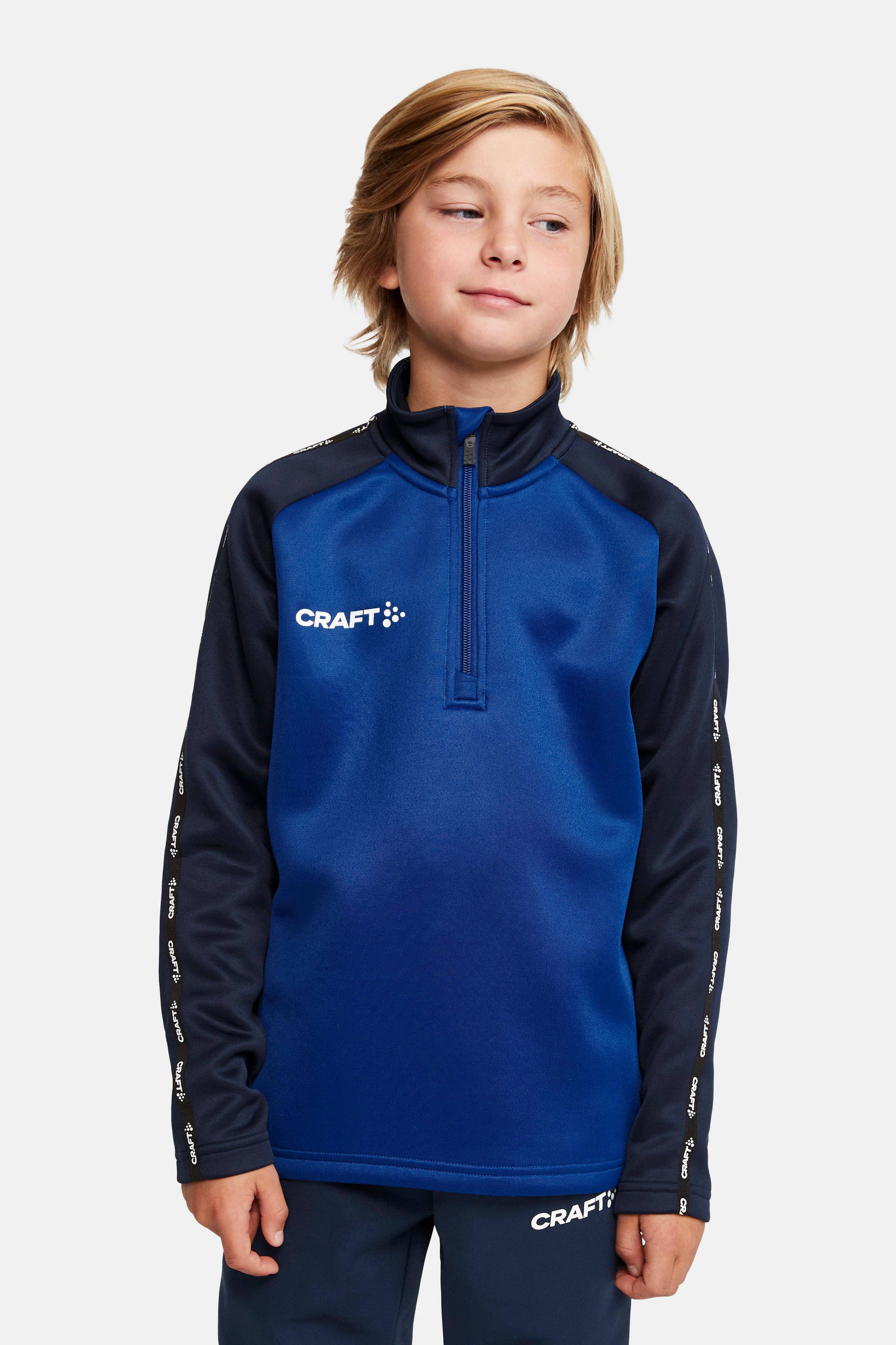 Craft junior voetbalshirt kobaltblauw/donkerblauw