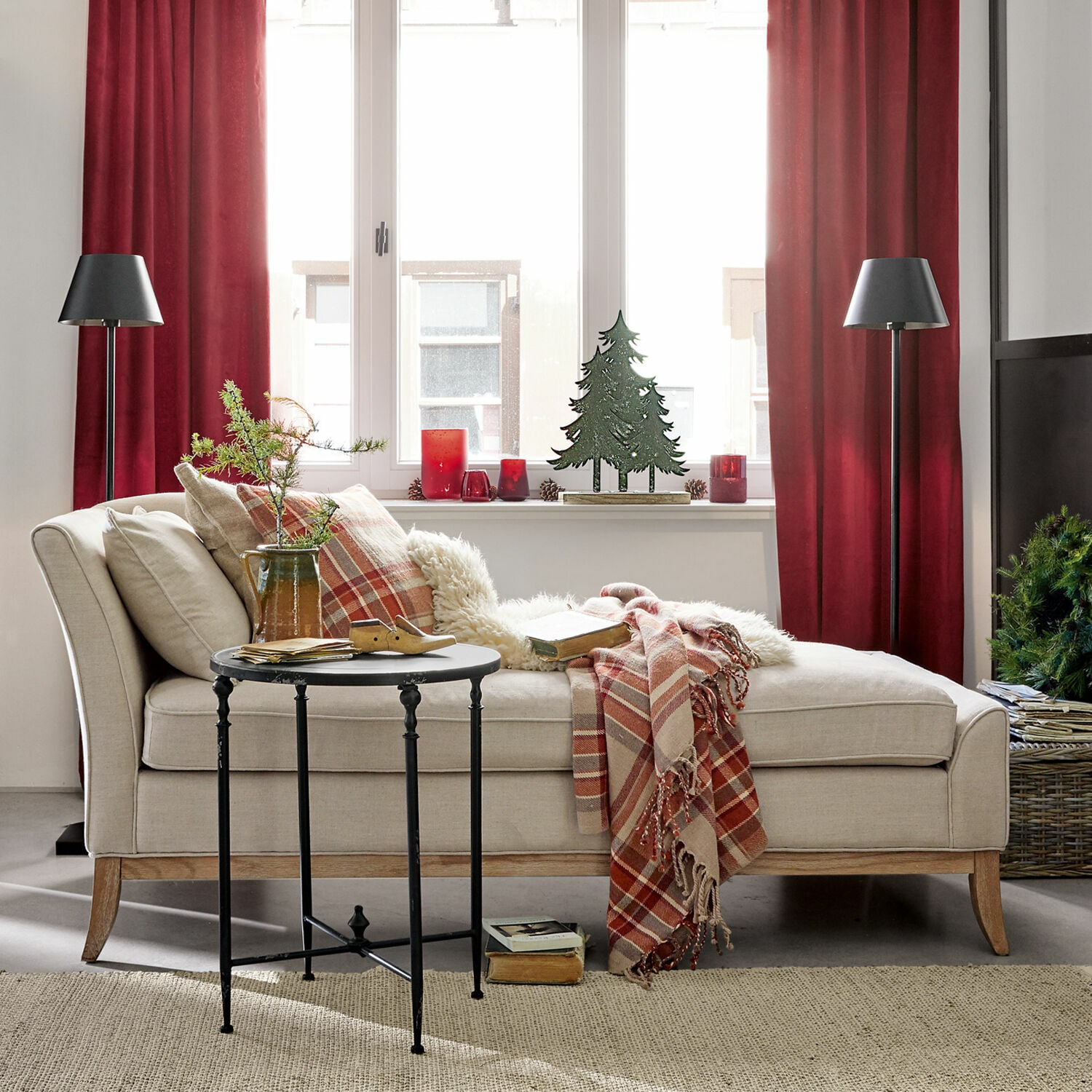 Chaiselongue Alphonse beige