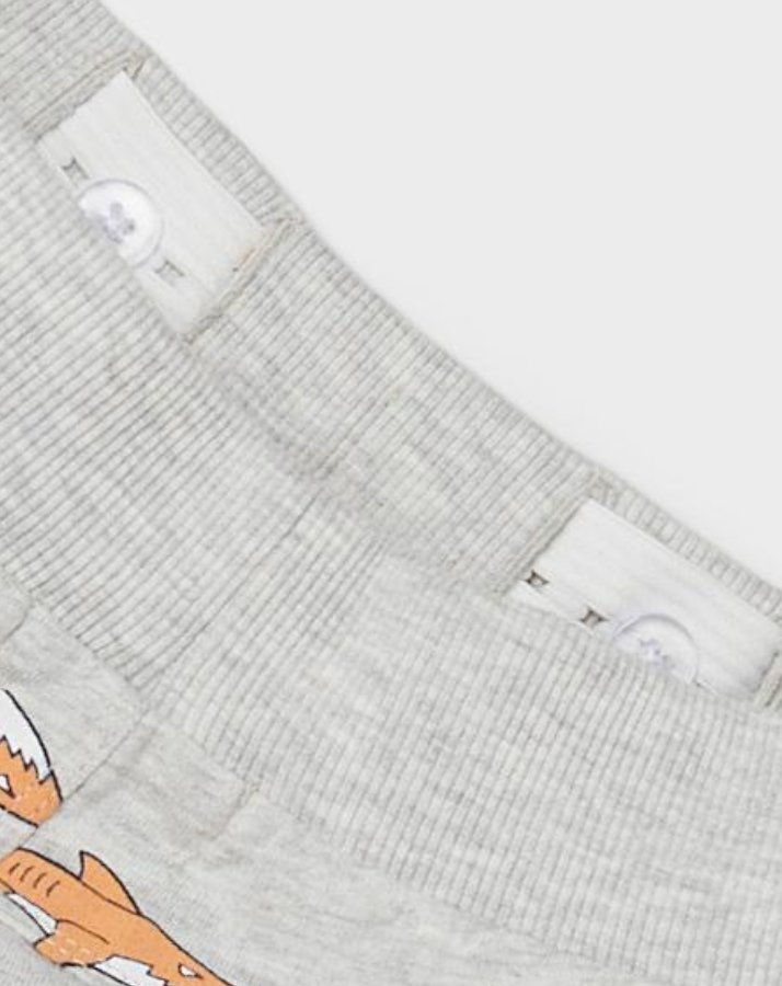 Sweat-Shorts NMMVERMO SHARKS in light grey melange