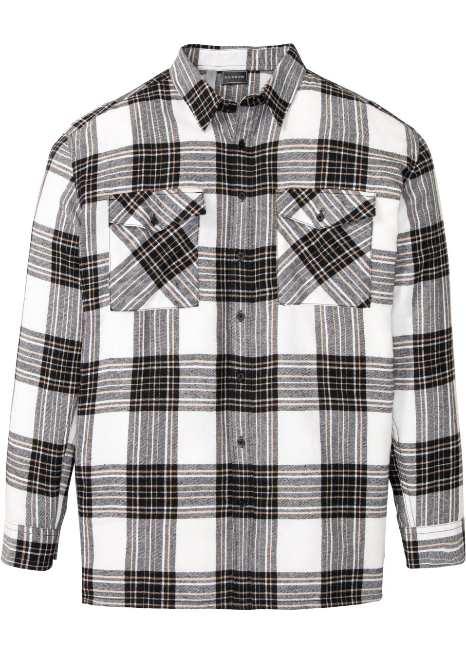 Chemise manches longues en flanelle, Loose Fit