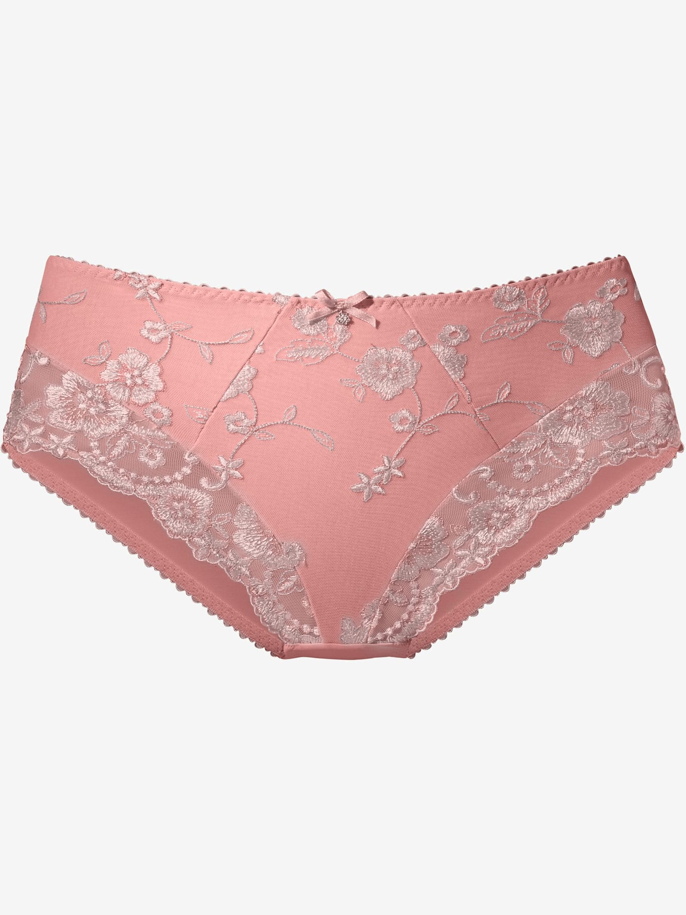 Slip avec dentelle brodée