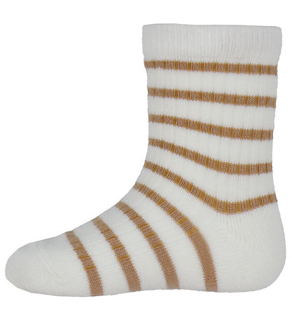 MP Socken - Bambus - Kallie - Tawny Brown m. Streifen