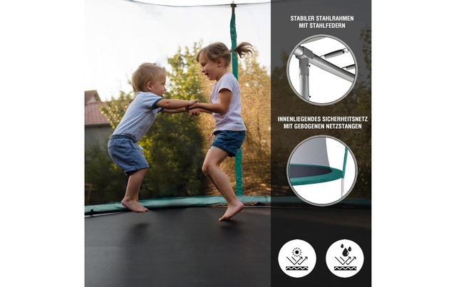 KOOR Gartentrampolin »mit Leiter Ø 244 cm« Ø 244 cm