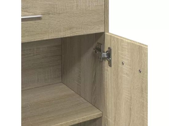 Armoire de salle de bain Chêne sonoma 60x33x80 cm Aggloméré