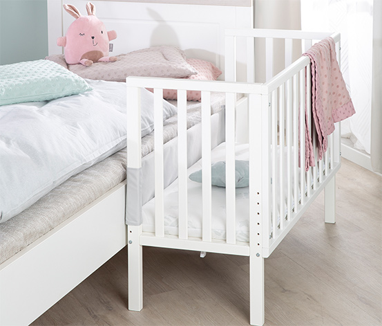 roba 2-in-1-Beistellbett »safe asleep®«, weiß