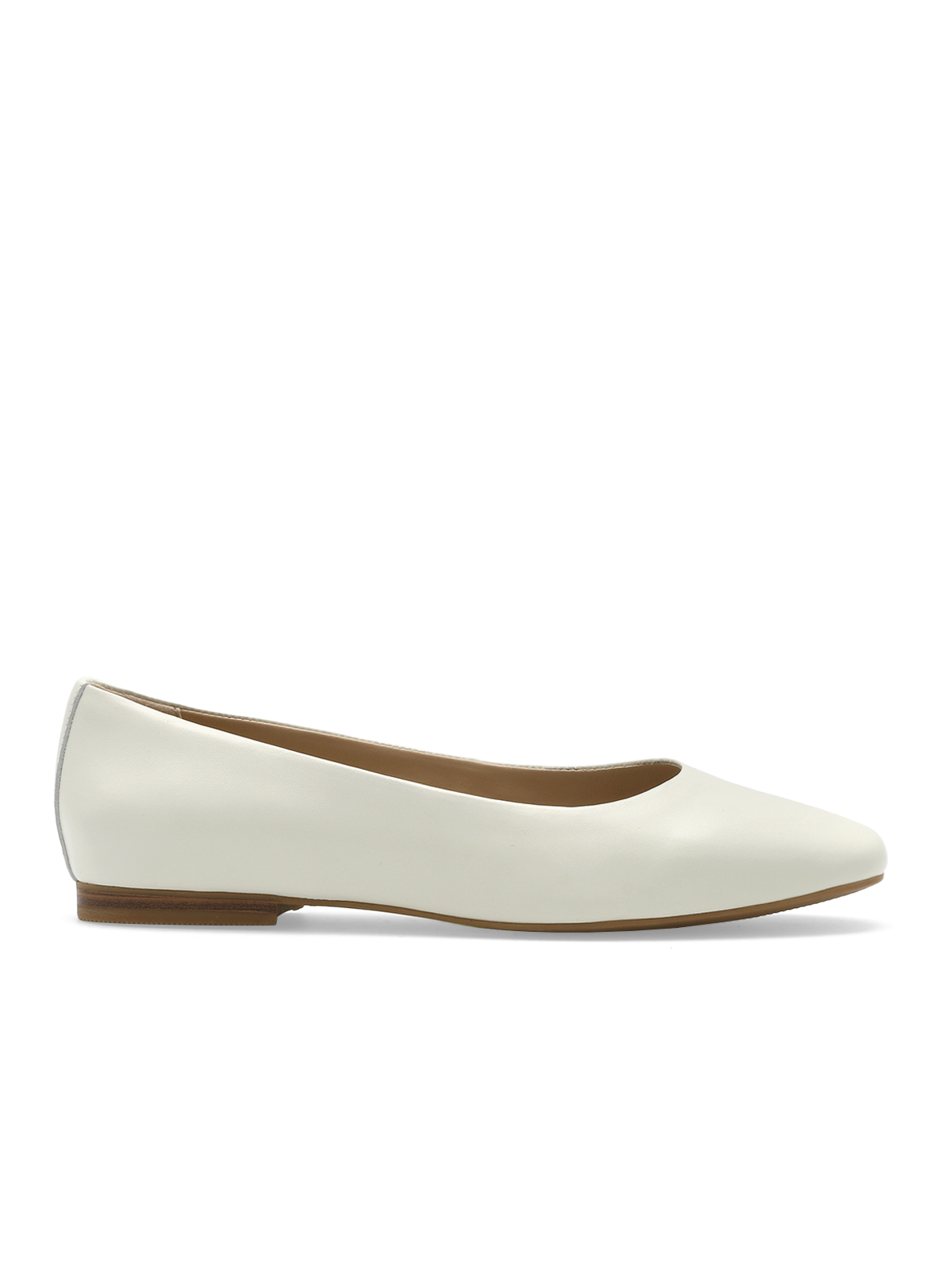 Trieste Ballerina Leather Cream - Trapes Sko