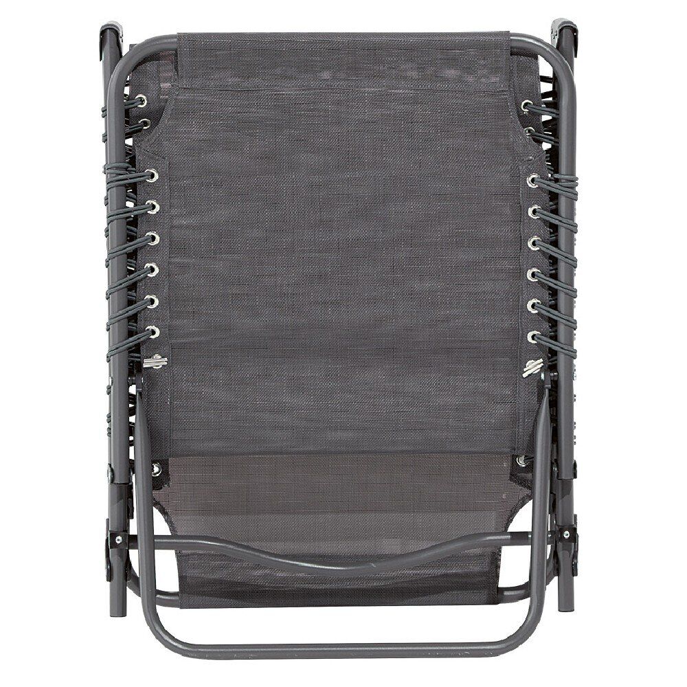 Transat pliant relax gris
