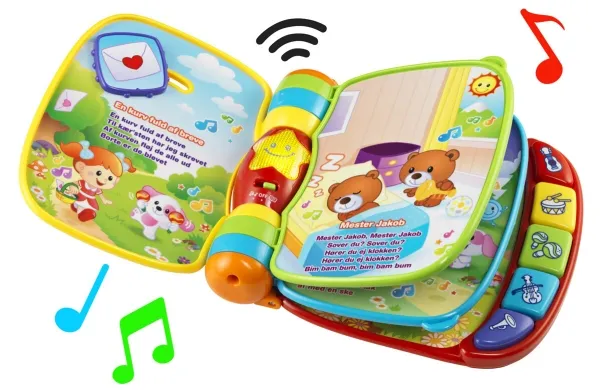 Vtech Baby musikbog med børnesange - DK