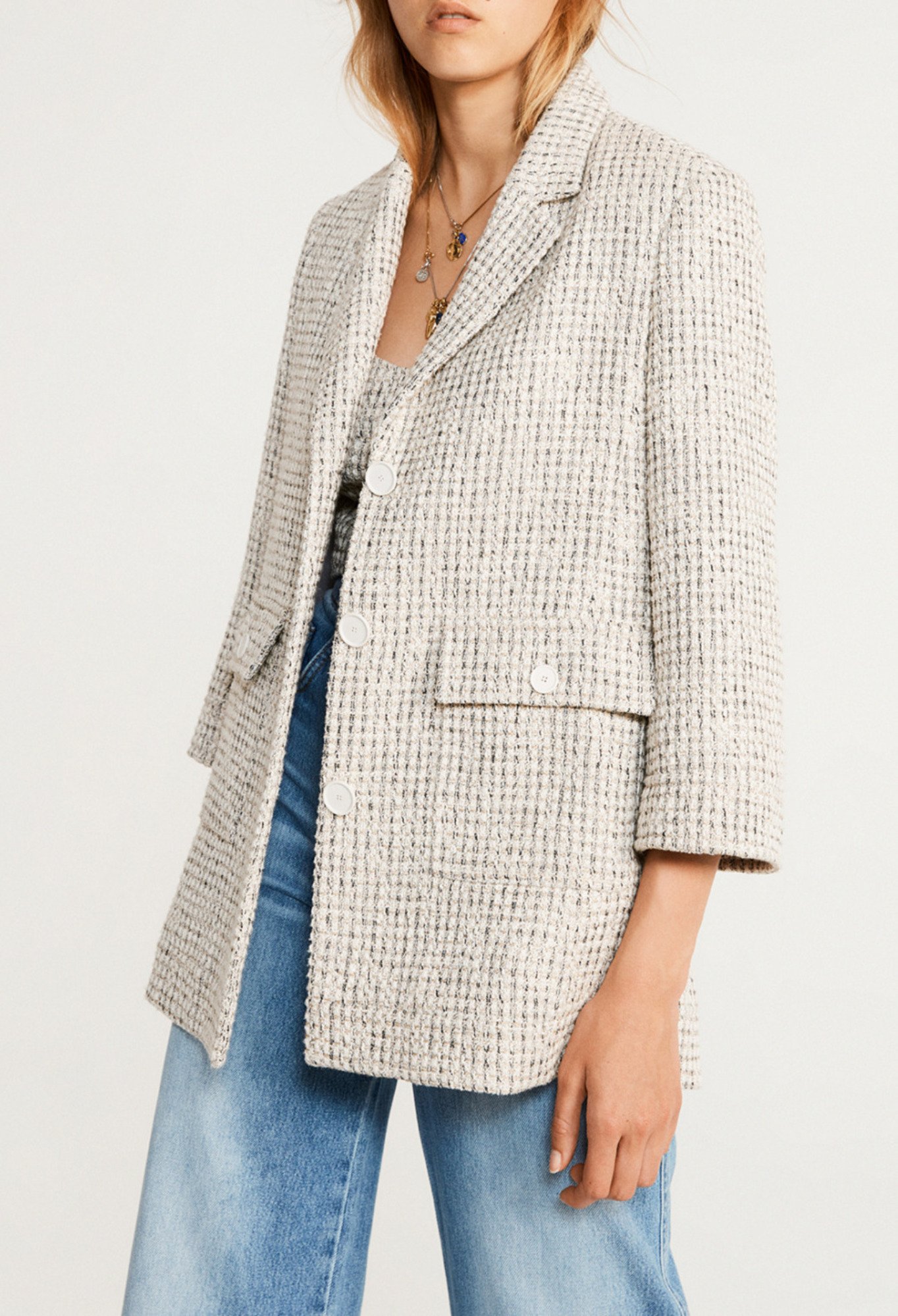 Veste &agrave; carreaux